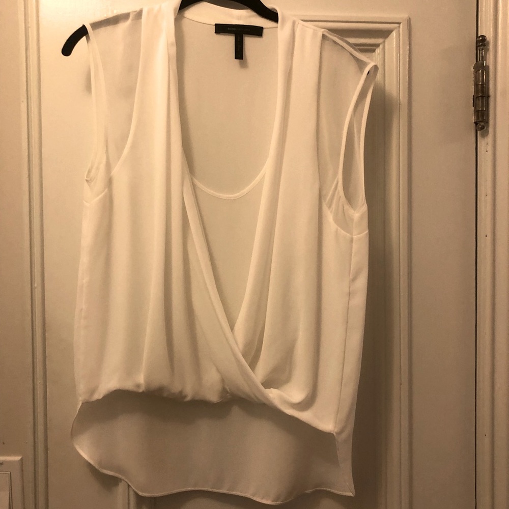 BCBG Max Azria white blouse